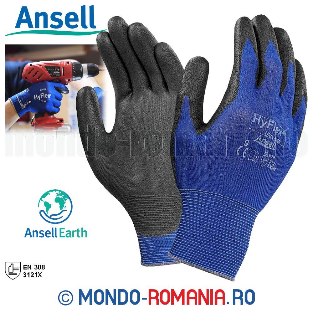 Manusi tricotate  ANSELL HYFLEX - ANSELL HYFLEX 11-618